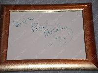 *NEW* Paul McCartney - WIngs signed Album Page - Live and Let Die ...VERY RARE AUTOGRAPH