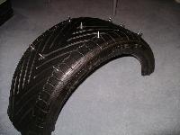 *NEW ADDITION* 9 Original Prop Tyre Spikes from Ice Palace Aston Martin, mounted in Original Yokohama Tyre as used on Aston Martin (unfinished)