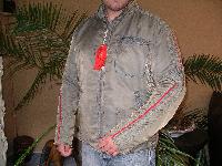 Sebastian Foucans ORIGINAL PROP Jacket from THE Building site Chase in Casino Royale!